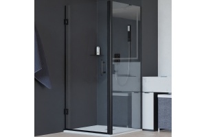 Душевой уголок RGW Hotel HO-045B 60х100 профиль черный стекло прозрачное