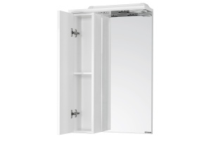 Зеркало-шкаф Aquaton Панда 50 L с подсветкой белый - 2