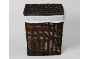 Корзина для белья Wasserkraft Isar WB-130-L темно-коричневая, большая - 2