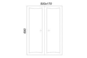 Шкаф Aqwella Барселона В5 двухстворчатый - 2