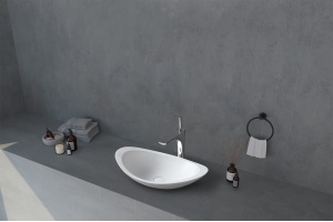 Раковина накладная Abber Stein 60.5х38 белый матовый - 2