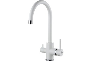 Смеситель для кухни Paulmark Essen белый матовый