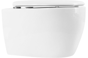 Унитаз подвесной Art&Max Imola безободковый, с микролифтом - 2
