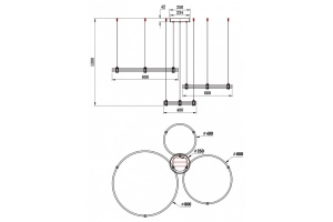 Подвесной светильник Stilfort Tooring 4006/05/03PL - 2