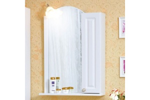 Зеркало-шкаф Бриклаер Анна 60 R, белый