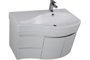 Тумба для комплекта Aquanet Сопрано 2-95 белая R - 2