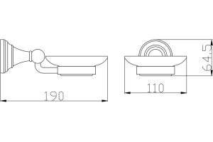 Мыльница подвесная Rav Slezak Morava хром - 2