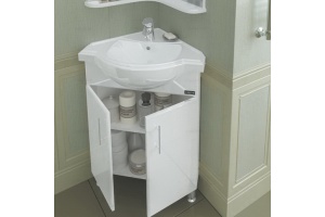 Тумба с раковиной СанТа Аврора угловая - 3