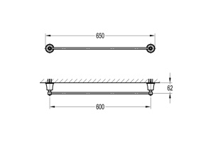Swedbe Terracotta Art Полотенцедержатель одинарный 2537 - 2