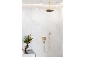 Кронштейн для верхнего душа S Hansgrohe полированное золото - 2