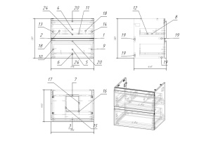 Тумба MODUO 60 под столешницу - 3
