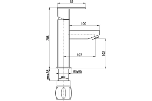 Смеситель для раковины Rav Slezak Loira хром - 2