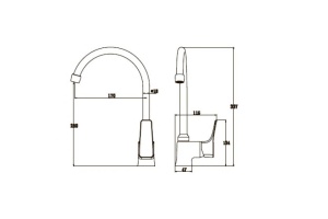 Смеситель Kaiser Clever 76044 для кухонной мойки - 2