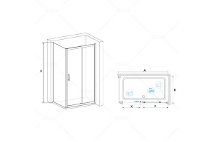 Душевой уголок  RGW PA-145 020814580-11 - 2
