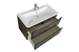 Тумба под раковину BelBagno Acqua 100 темное дерево - 3