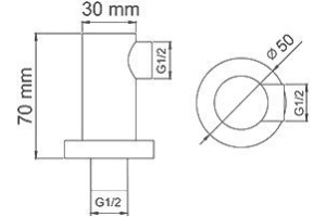 Шланговое подключение Wasserkraft A102 - 2