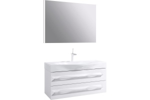 Тумба с раковиной Aqwella 5 stars Milan 100 подвесная, с ящиками - 3