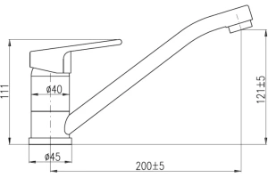 Смеситель для кухни Rav Slezak Colorado хром - 2