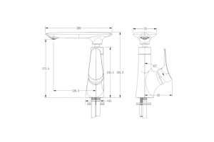 Смеситель Kaiser Modern 99211 для раковины - 2