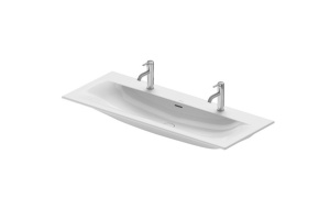 DURAVIT (Viu) Умывальник 1230x490 мм, 1 отверстие под смеситель, с переливом, клапан Push-Open керамическ., белый