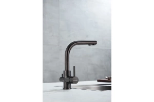 Смеситель для кухни Paulmark Essen темный хром - 3