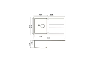 Мойка кухонная Omoikiri Kitagawa Artceramic/leningrad grey (4993807) - 2