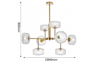Люстра на штанге Favourite Malinconia 4051-8P - 2