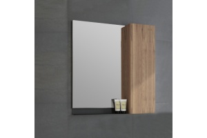 Зеркало-шкаф Comforty Кёльн 75 дуб темный