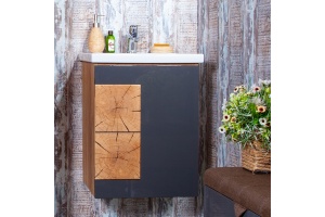 Тумба для комплекта Бриклаер Фостер 50 дуб золотой, антрацит