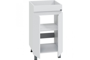 Тумба с раковиной над стиральной машиной напольная Санта Марс 48 белый - 3