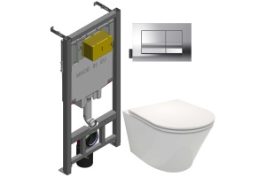 Комплект Jacob Delafon Rodin+ E21749RU-00 кнопка хром