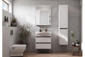 Комплект мебели Aquaton Нортон 65 белый глянец