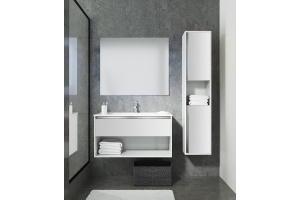 Комплект мебели Sanvit Контур 70 белый глянец