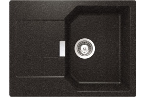 Мойка  Manhattan 45 D Cristalite клап.автомат оникс