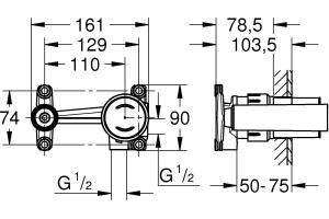 Внутренняя часть смесителя Grohe Non Rapido OHM хром (23429000) - 2