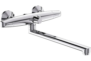 Смеситель для ванны с длинным изливом с керамическим дивертором, Funk, IDDIS, FUNSBL2i10WA