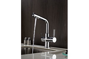 Смеситель для кухонной мойки Rossinka  хром (Z35-31) - 3