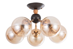 Потолочная люстра Arte Lamp Boston A4485PL-5BK