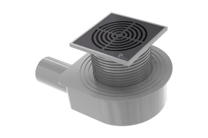 Душевой трап Armadi Art Smart Design 15х15 с решеткой черный матовый