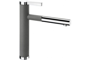 Смеситель для кухонной мойки Blanco Linee серый, хром (518439)