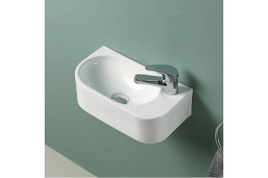 Подвесная раковина Vincea 40х22 белая правая - 2