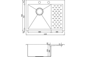 Металлическая мойка Seaman SMB-6351P (SMB-6351PRS.B) - 2