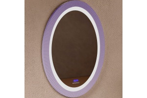 Зеркало Abber Stein 60 фиолетовое с подсветкой