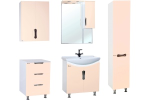 Зеркало-шкаф Bellezza Лагуна 65 R бежевый - 2