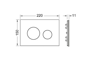 Лицевая панель TECEloop, светлый бетон - 2