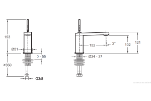 Смеситель Jacob Delafon Composed для раковины E73158-CP - 2