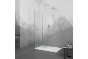 Душевой уголок Rgw Walk in 70х90 хром стекло прозрачное