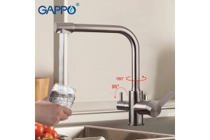 Смеситель для кухни Gappo стальной