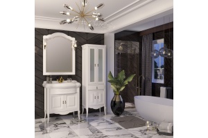 Мебель для ванной Opadiris Лоренцо 80 белая матовая