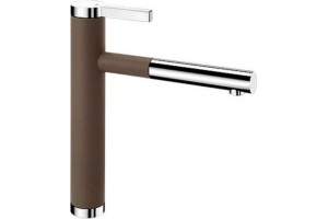 Смеситель для кухонной мойки Blanco Linee коричневый, хром (518445)